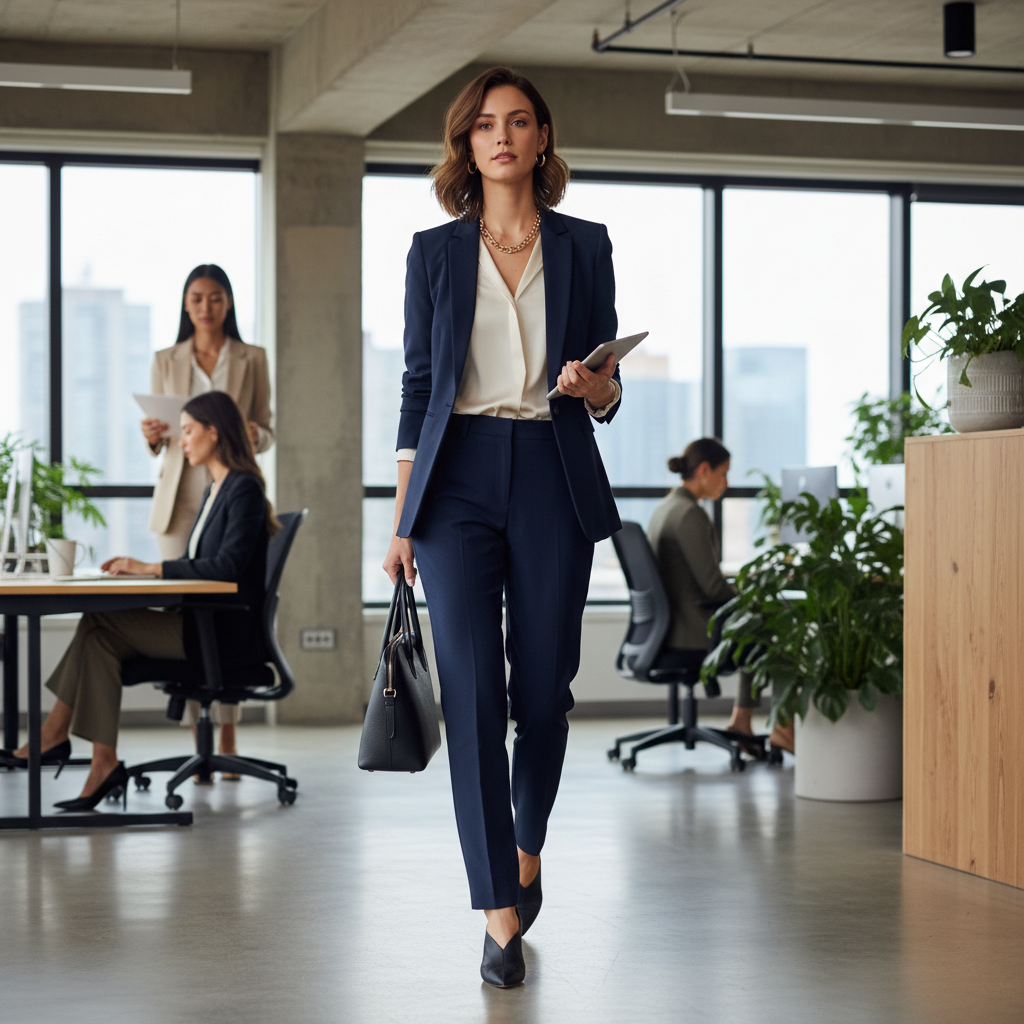 Kadın İkili Takım ve Şık Takım Modelleri - Ofis Şıklığında Takım Elbise Etkisi