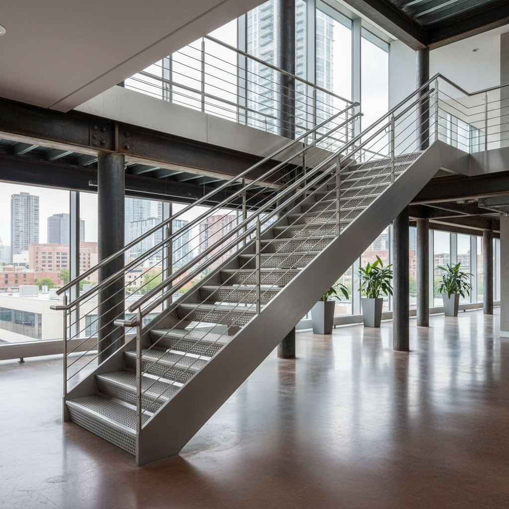 Metal Stairs - Engineering Durability and Safety in Architectural Stair Design