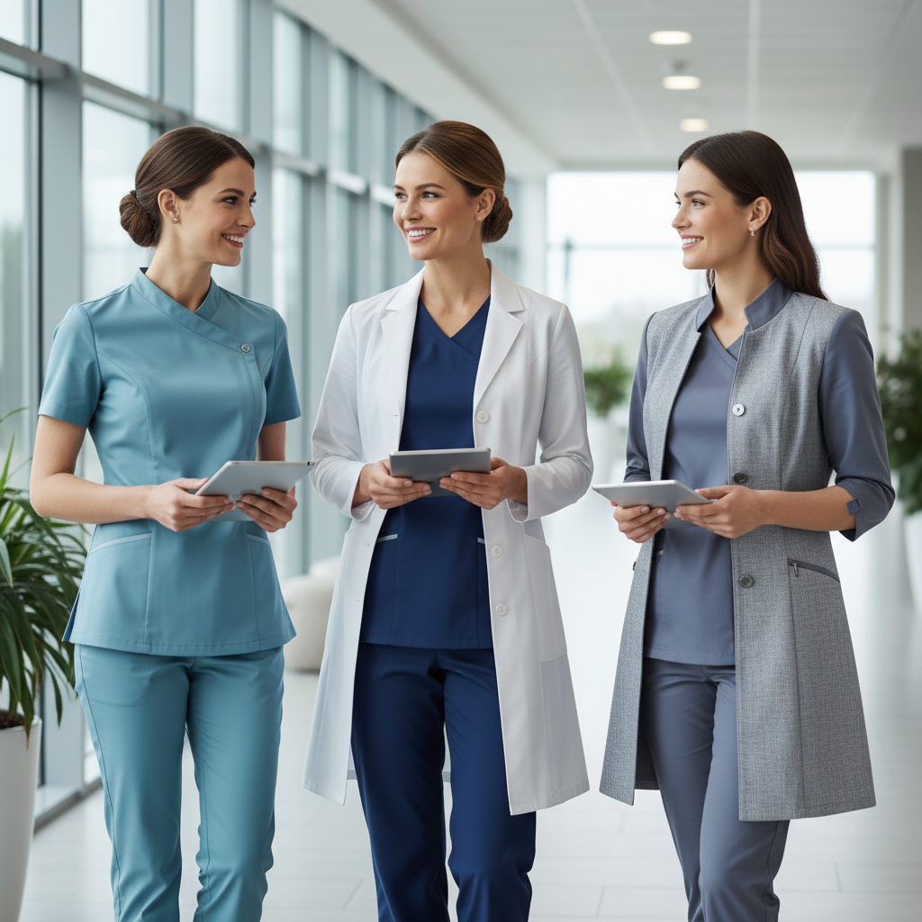 Modern Hastane Personel Elbiseleri ve ��k Doktor K�yafetleri - Kad�n Doktorlar ��in Ergonomik ve ��k Kesimler