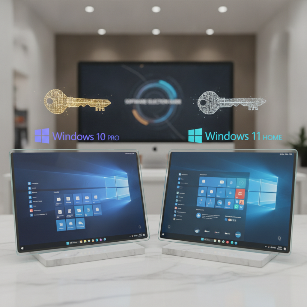 Orijinal Windows Lisans Anahtarı Satın Alma Rehberi - Windows 10 Pro ve Windows 11 Home: Sürüm Farkları ve Doğru Seçim