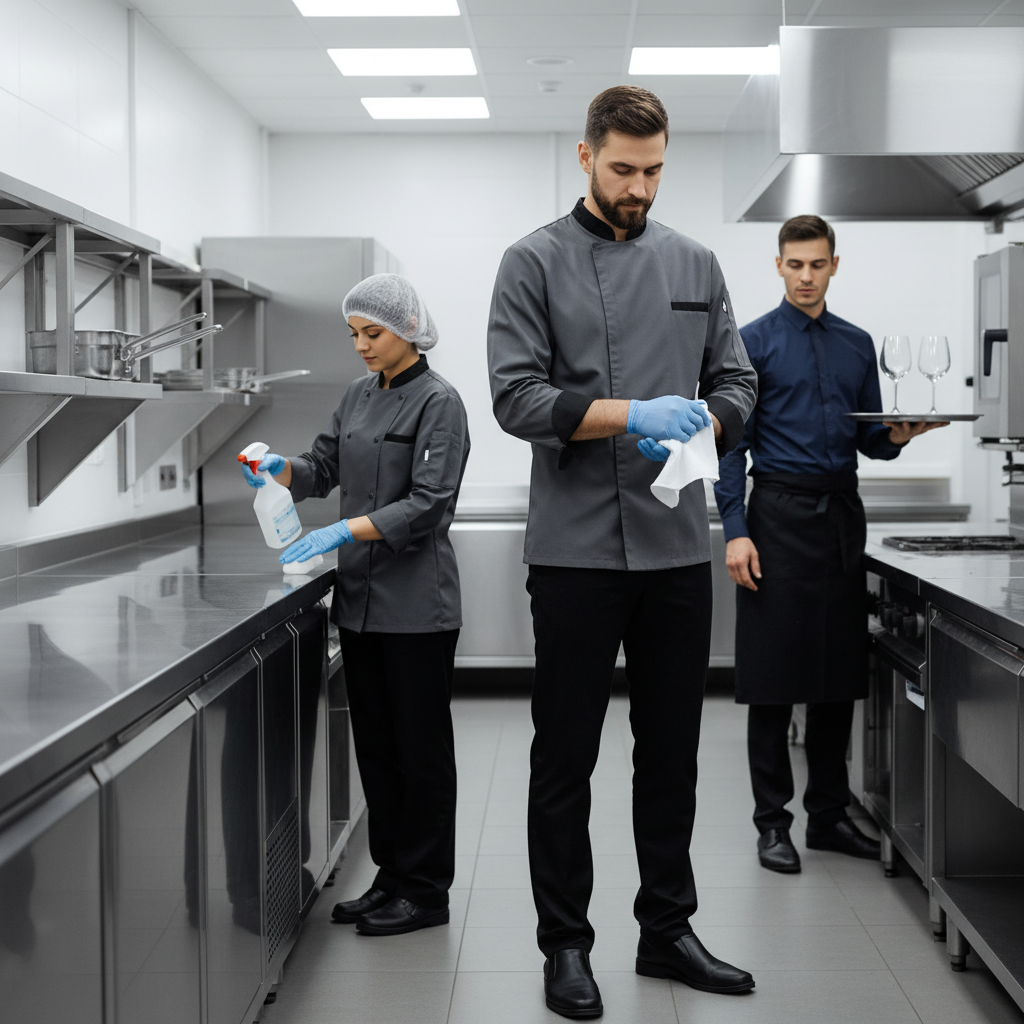 Restoran ve Mutfak ��in Modern A��� ve Garson K�yafetleri - Modern A��� Ceketleri ve Mutfak Hijyeni