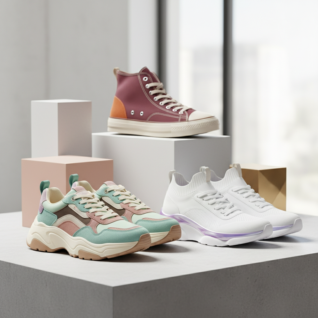 Sneakers Ayakkabı: Konfor ve Stilin Buluştuğu En Trend Modeller - Kadın Sneakers Modellerinde Öne Çıkan Trendler