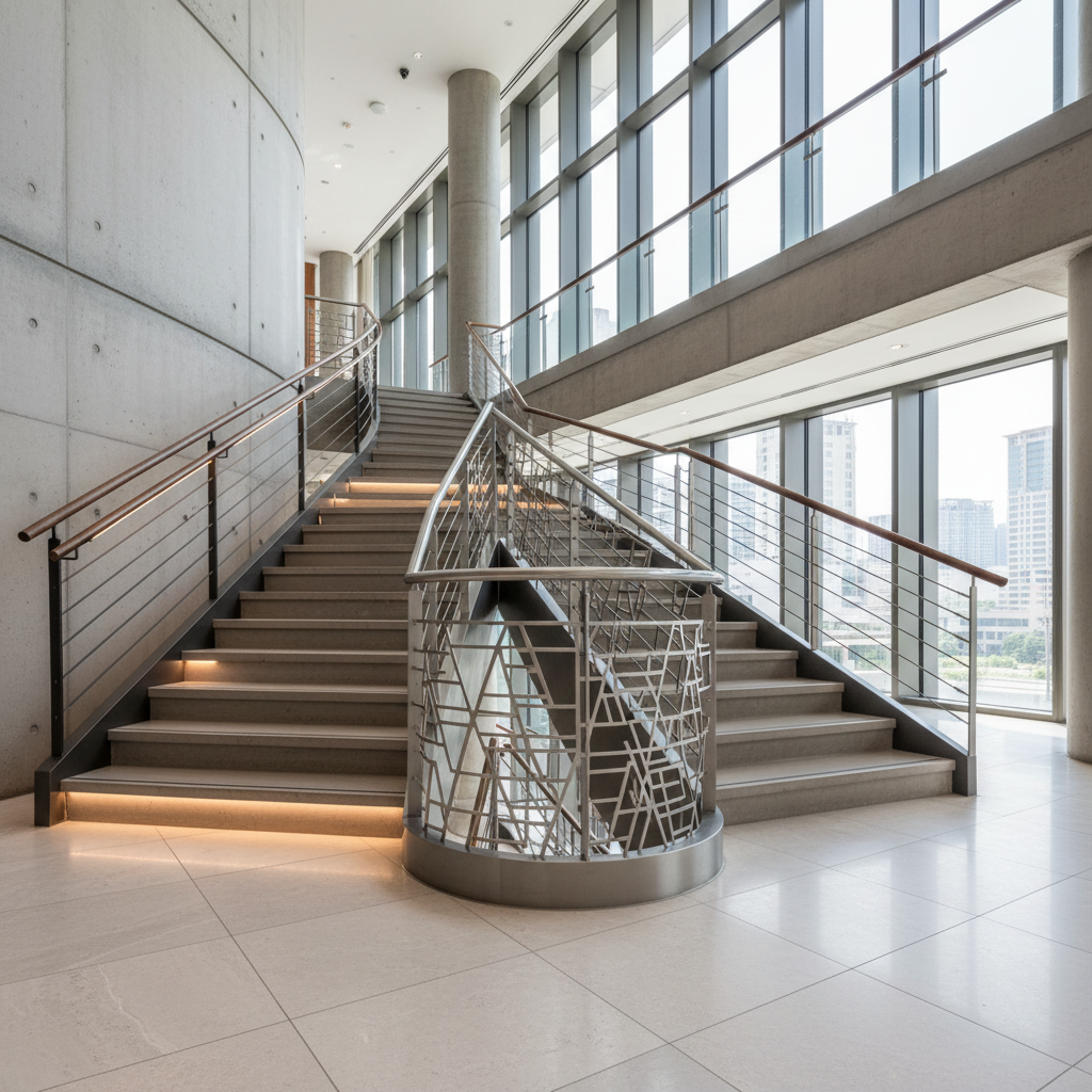Steel Railings - Elevating Aesthetics: Design Versatility in Modern Steel Handrails